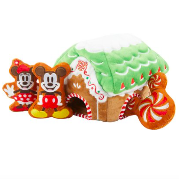 Disney Holiday Gingerbread House Dog Toy