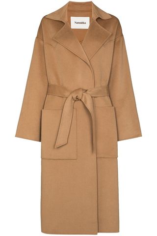 Alamo belted mid-length coat