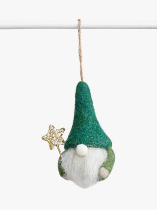 Gemstone Forest Magic Gonk Tree Decoration, Green