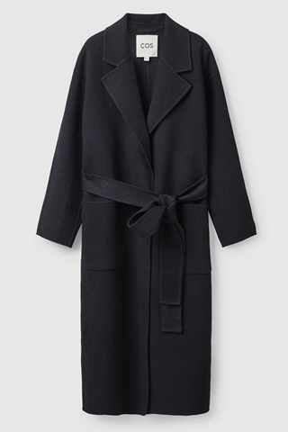 Belted wrap coat