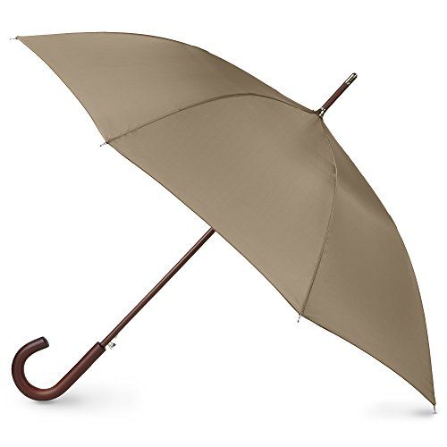 Totes Auto-Open Wooden Stick Umbrella