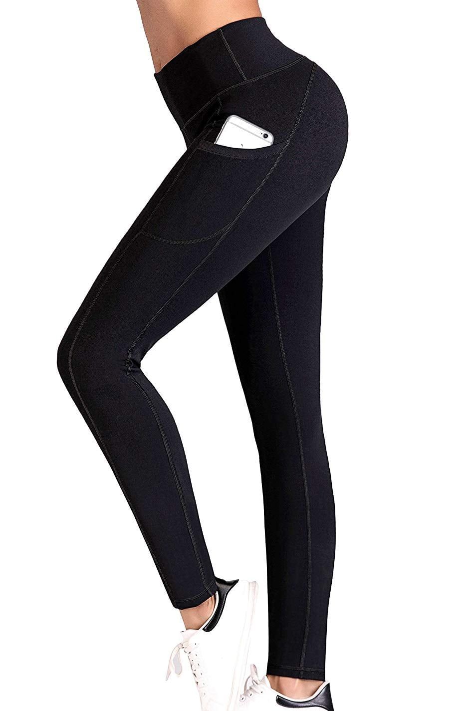Cotton Capri Yoga Pants For Women Yoga Pants With Pockets Workout Leggings  Pack Cotton Capris Ultra High Waisted Leggings For Women Winter Leggings  Dressy Yoga Pants For Work Brown Flared Leggings at