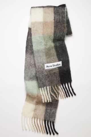 Mohair Shecked Scarf