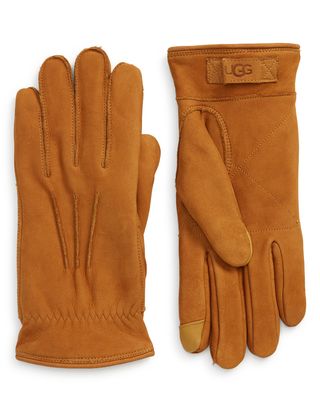 Three-Point Leather Tech Gloves