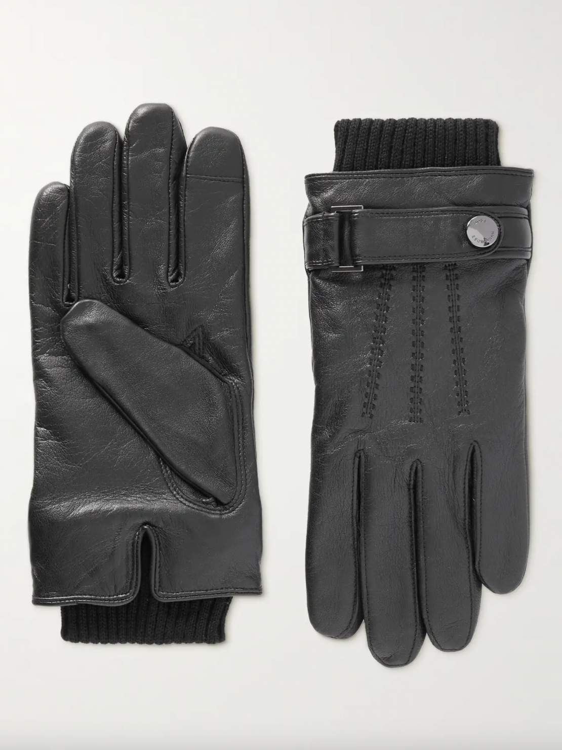 Wool-Lined Leather Gloves