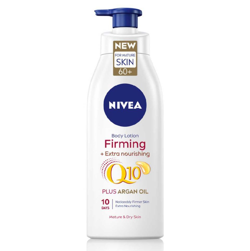 NIVEA Q10 Power 60+ Firming and Extra Nourishing Body Lotion with Argan Oil