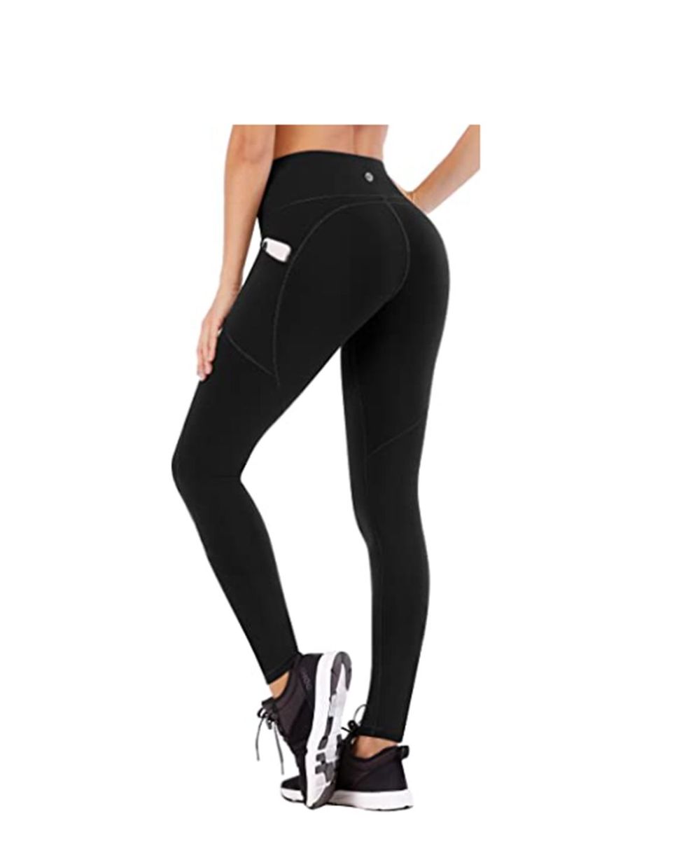 Premium Women Thick High Waist Tummy Compression Slimming Leggings French  Terry Lining 
