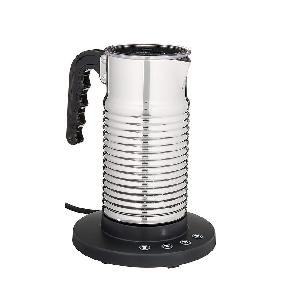 Ovente Electric Milk Frother with Stainless Steel Nonstick Carafe