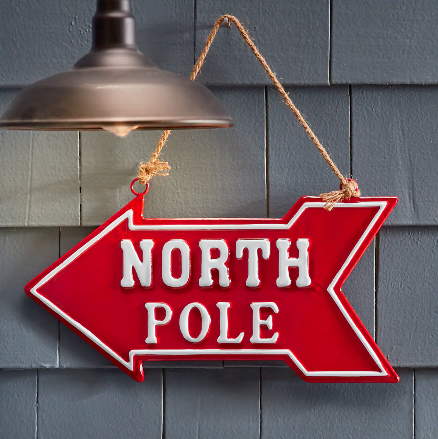North Pole Arrow Sign