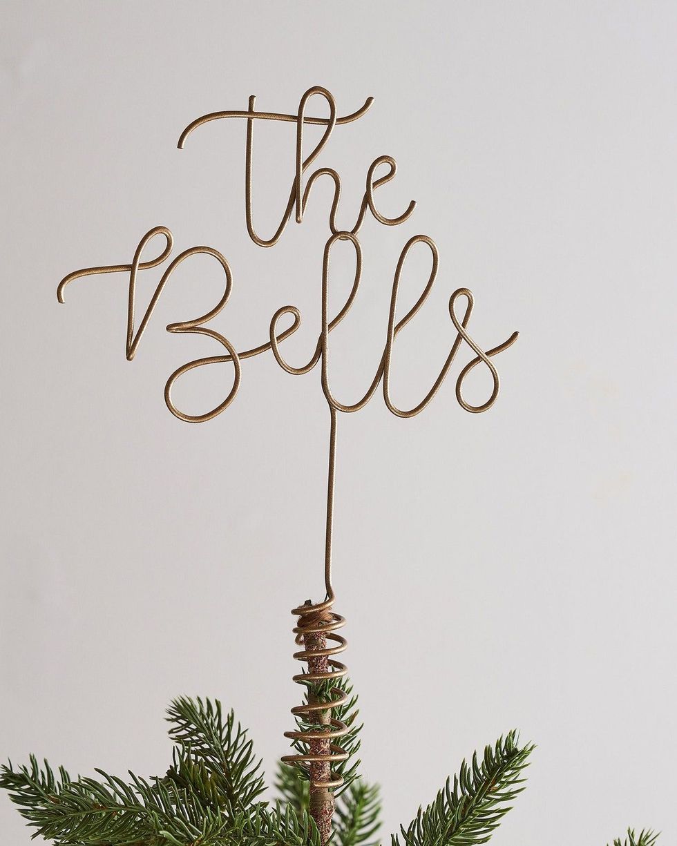 Personalized Family Name Wire Tree Topper