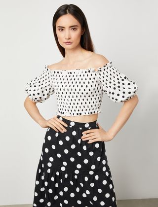 Off-The-Shoulder Puff Sleeve Top