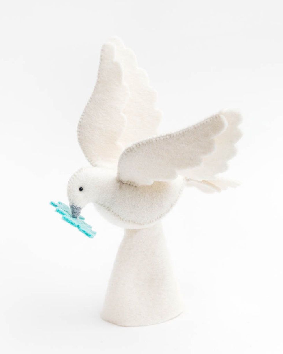 Felted Dove Tree Topper