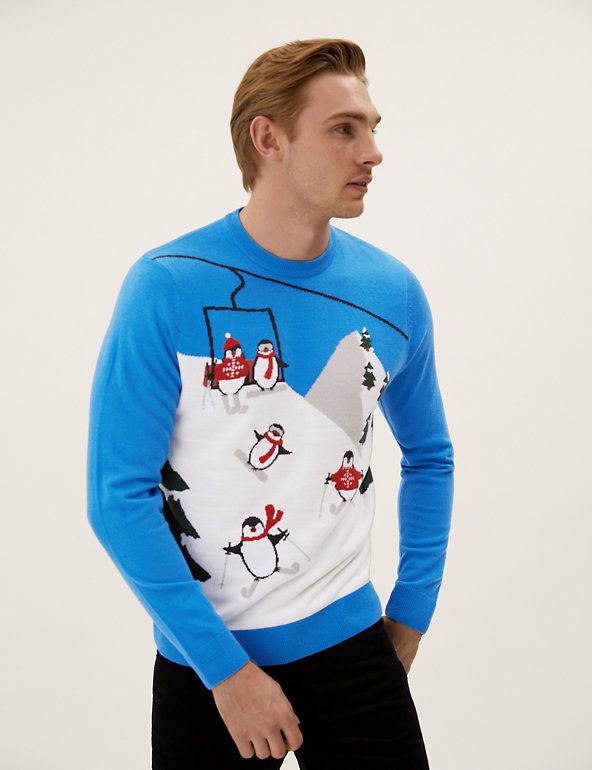 Mens novelty 2024 christmas jumpers