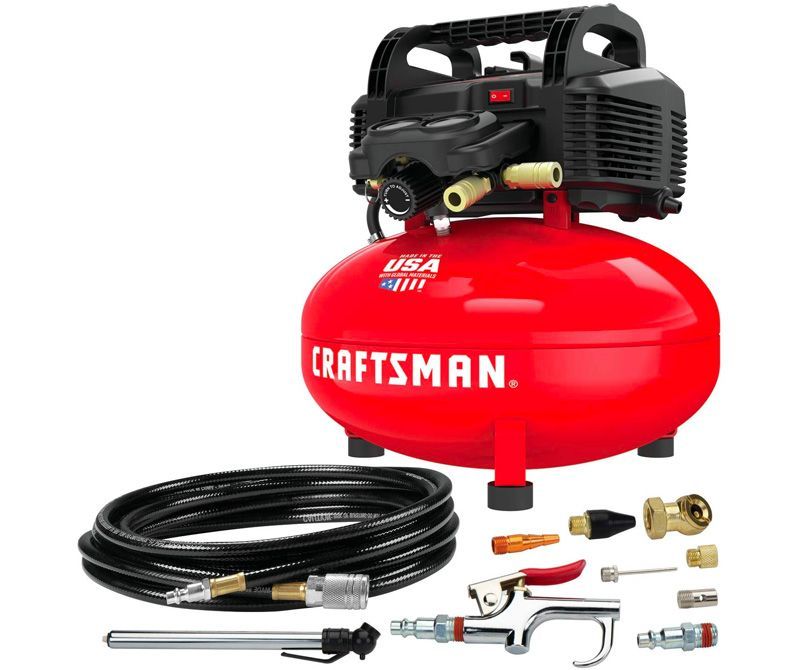 6-Gallon Air Compressor with Accessory Kit