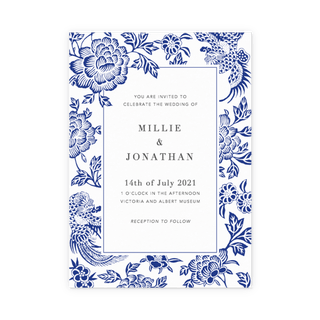 Ornate Blue Florals