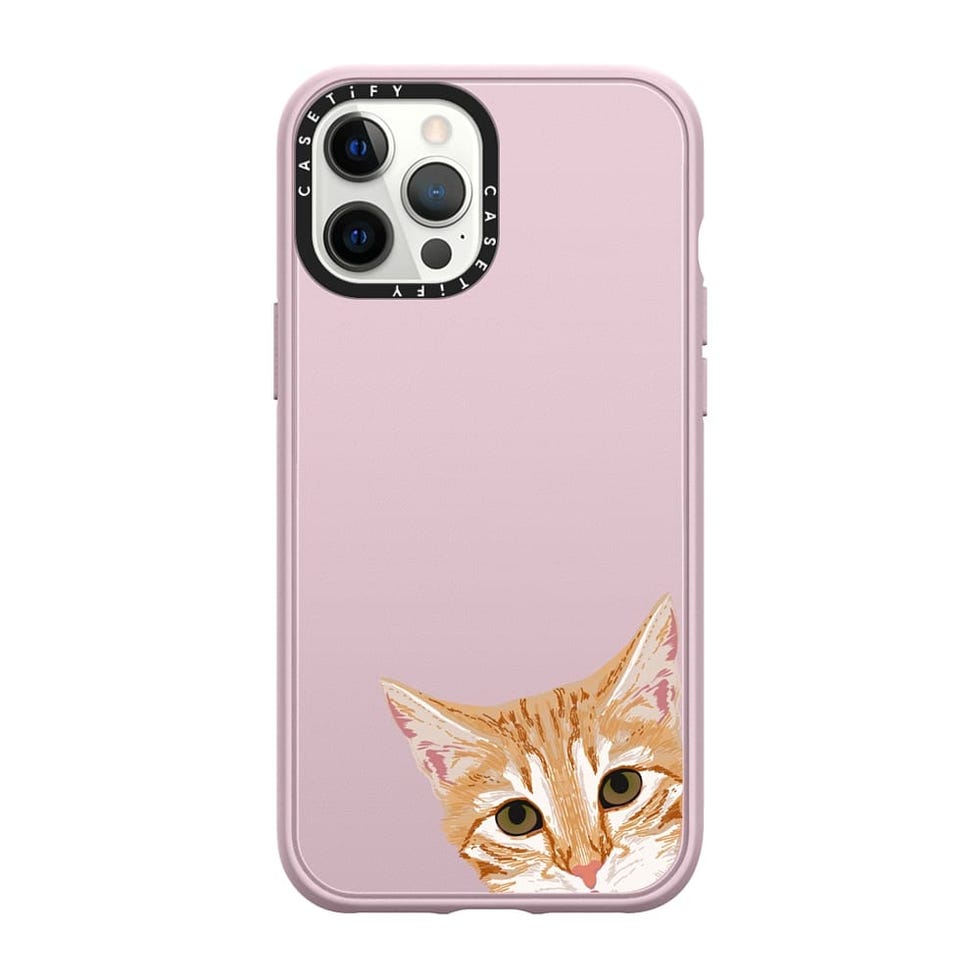 Peeking Cat Transparent Phone Case