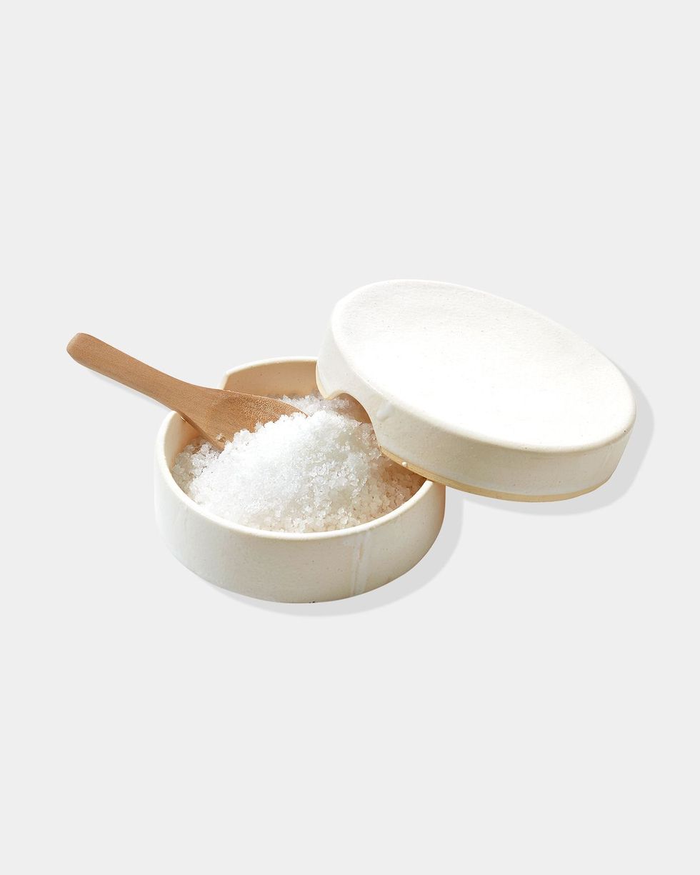 Ceramic Salt Cellar With Spoon
