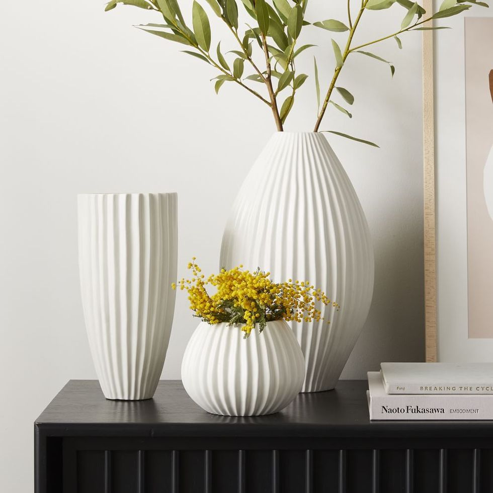 Sanibel Textured Ceramic Vases — Set of 2