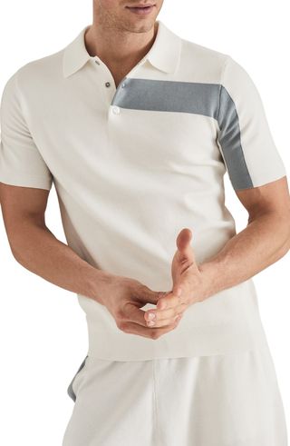 Reiss Wade Colorblock Short Sleeve Polo