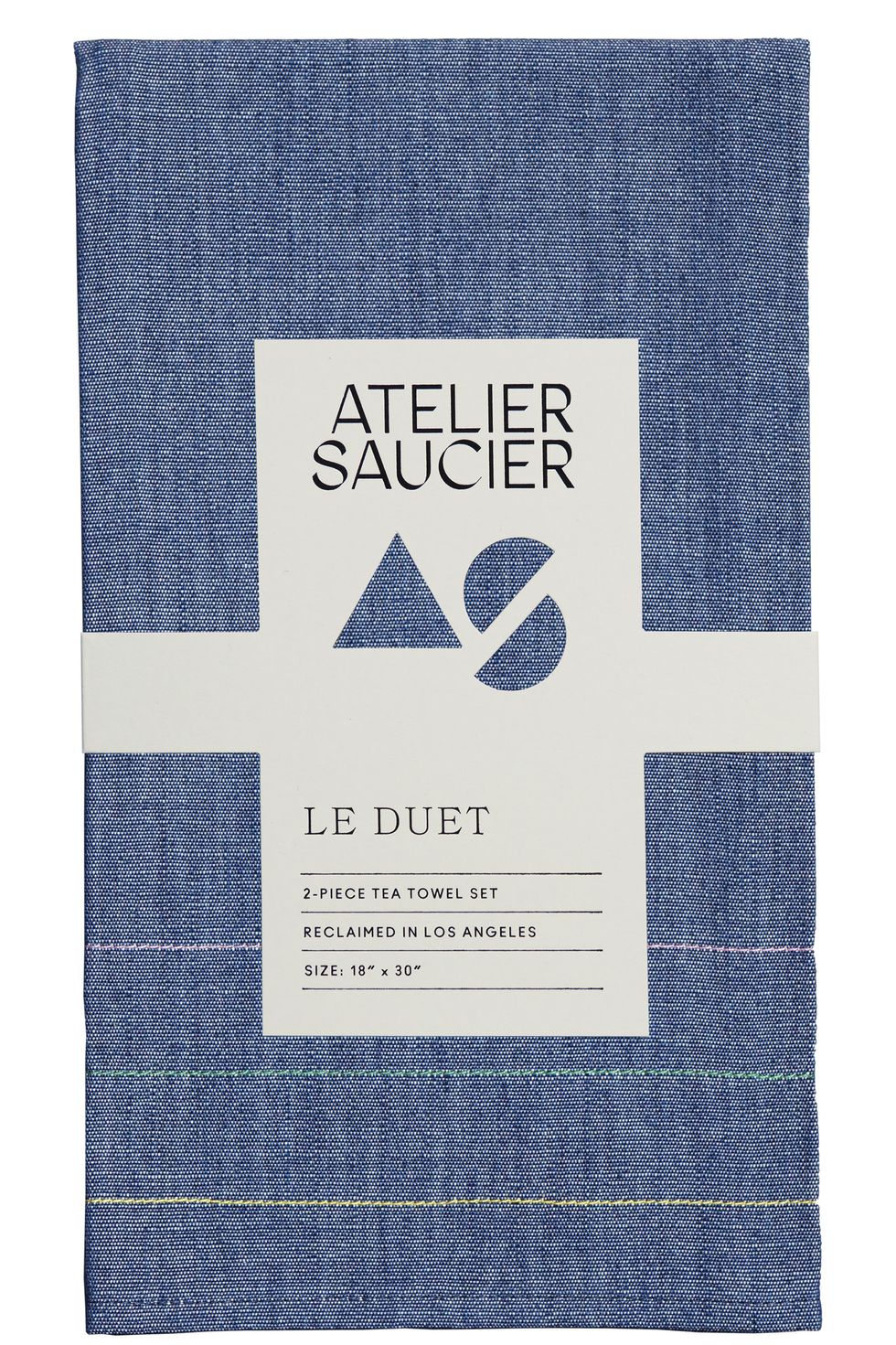 Atelier Saucier Le Duet Reclaimed Tea Towels, Set of 2 