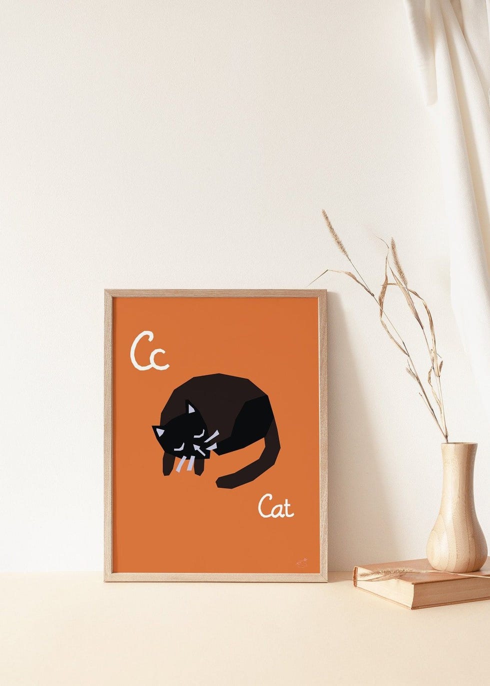 C is for Cat Art Print
