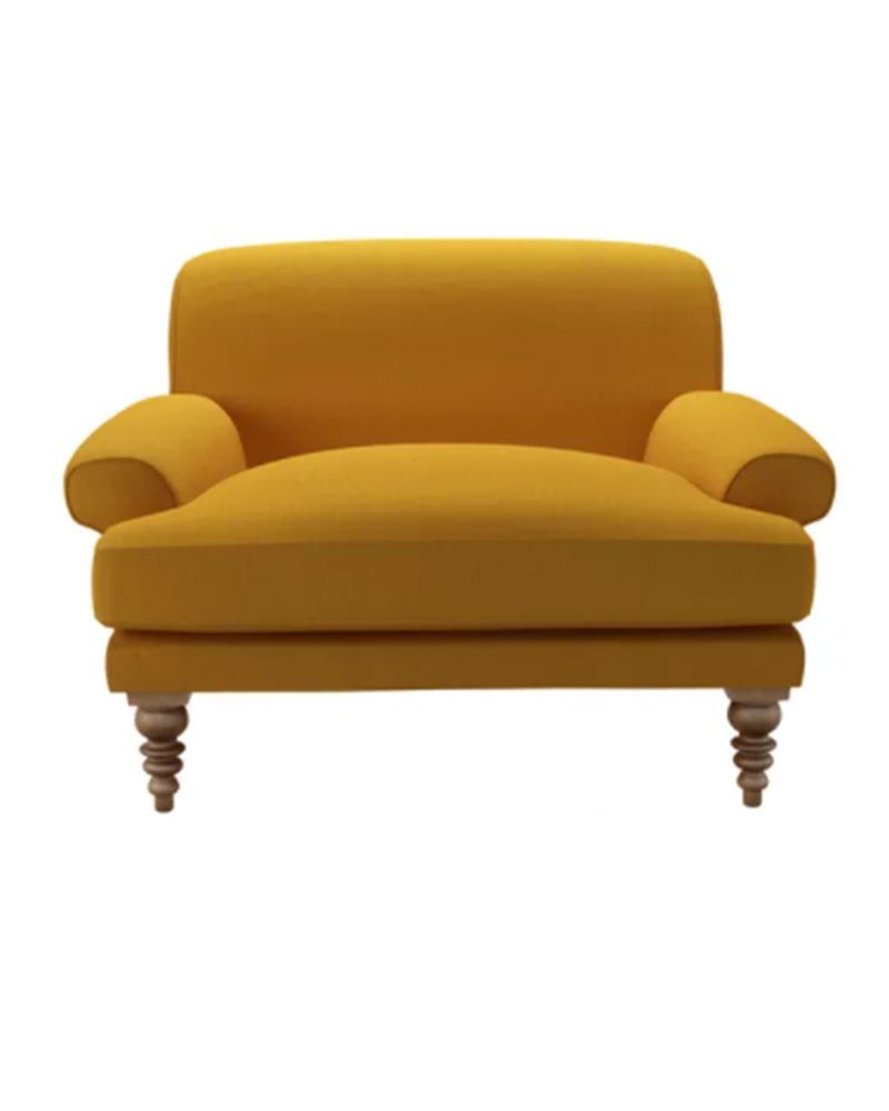 ochre cuddle chair