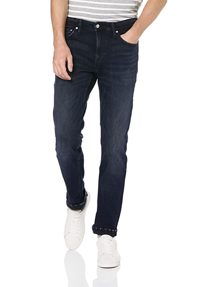 Calvin Klein Denim Super Skinny Fit Jeans in Blue for Men Mens Clothing Jeans Skinny jeans 