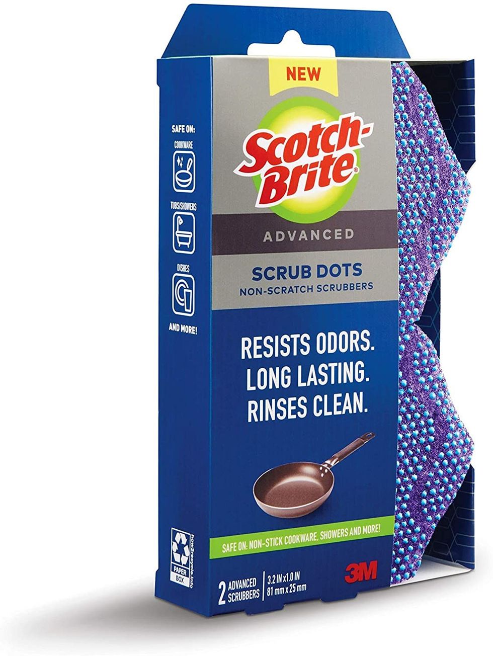 Scotch-Brite® Scrub Dots Advanced Non-Scratch Scrubbers 