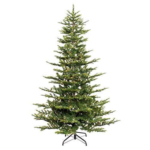 Puleo International 7.5ft Pre-Lit Aspen Fir Artificial Christmas Tree 