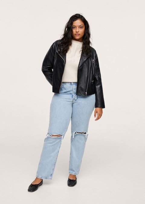 best cropped leather jacket