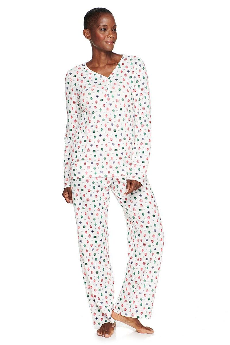 Textured Knit Pajama Set