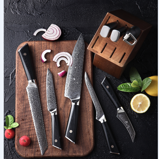 Wulff Den Deli Carbonroq Executive 7 PC Japanese Knife Set