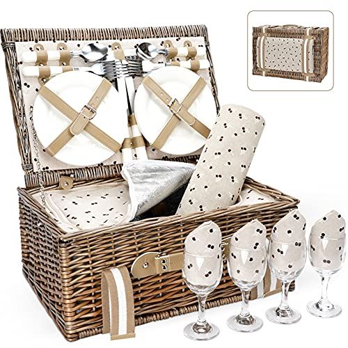 Willow Picnic Basket Set