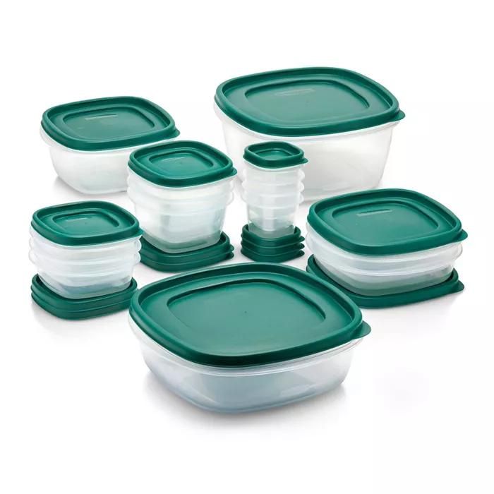 Rubbermaid 60-Piece Easy Find Lid Food Storage Container Set