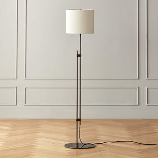 Blackened Brass Floor Lamp