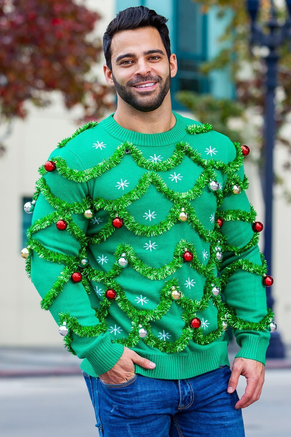 green christmas sweaters