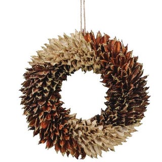 Textured Small Wreath in Orange