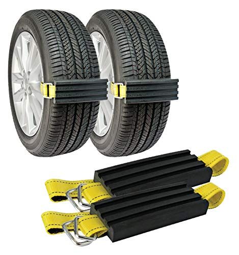 EVTIME mergency Devices Tire Traction Mats Van or Fleet Vehicle 39.3in and Sand Used to Car Portable for Snow Ice Truck Mud 