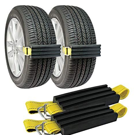 Tire Traction Mats Portable Recovery Tracks with Bag Gloves for