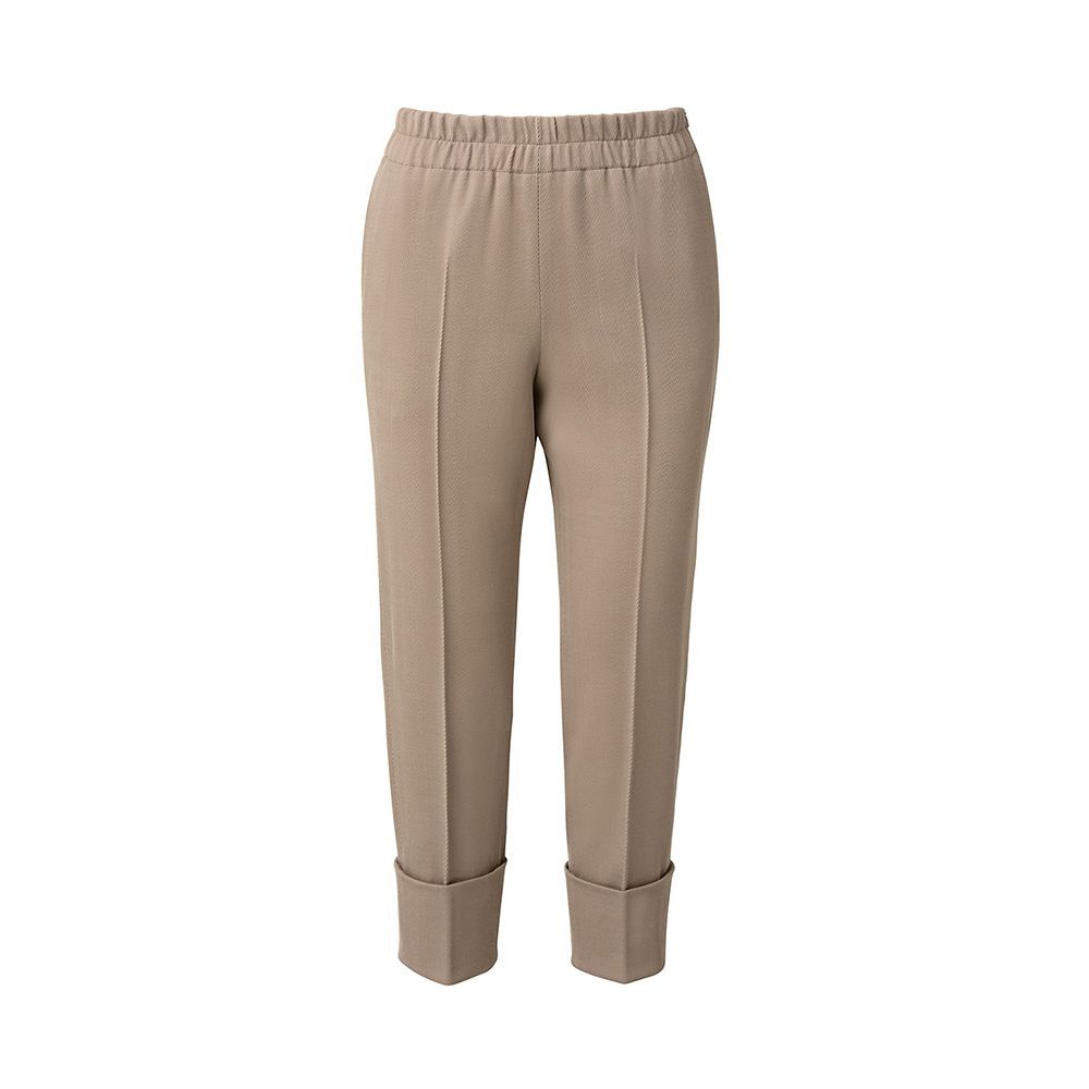 Farell Double Cuff Wool Tricotine Pants