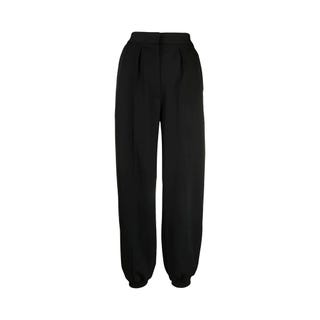 Nicole pleated wool-twill tapered pants