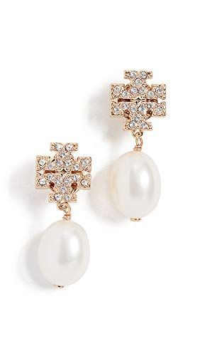 Pave Pearl Drop Earrings
