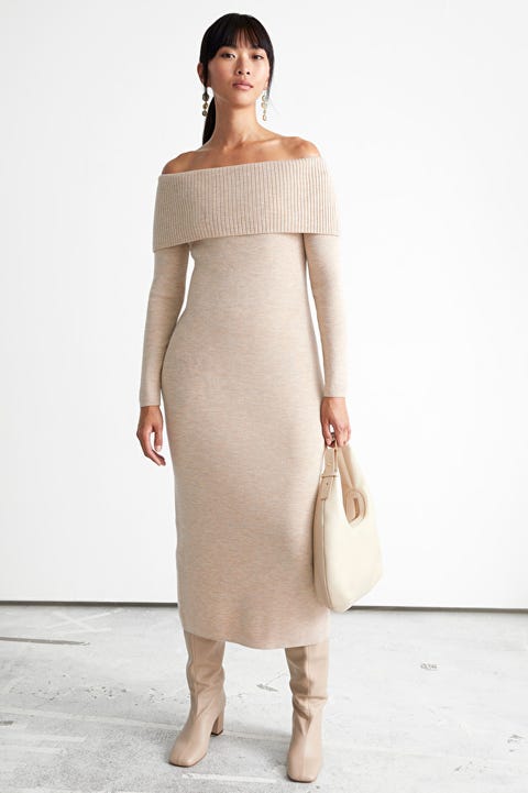 What To Wear On Valentines (2022) Off-Shoulder Midi Dress