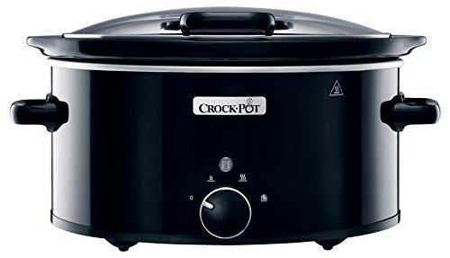 Crockpot CSC031 Slow Cooker, Plastic, 5 liters, Black