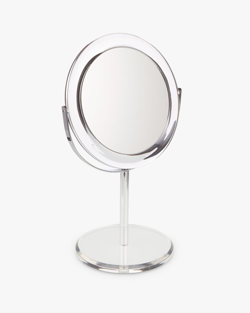 Anyday Clear Round Acrylic 3 x Magnifying Mirror