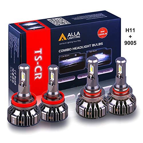 High/Low Beam,Fog Light Bulb Conversion Kit 9007/HB5 LED Headlight Bulbs 100W 12000LM 6500K Xenon White 400% Brightness,IP67,CSP Chips,360 Degree 