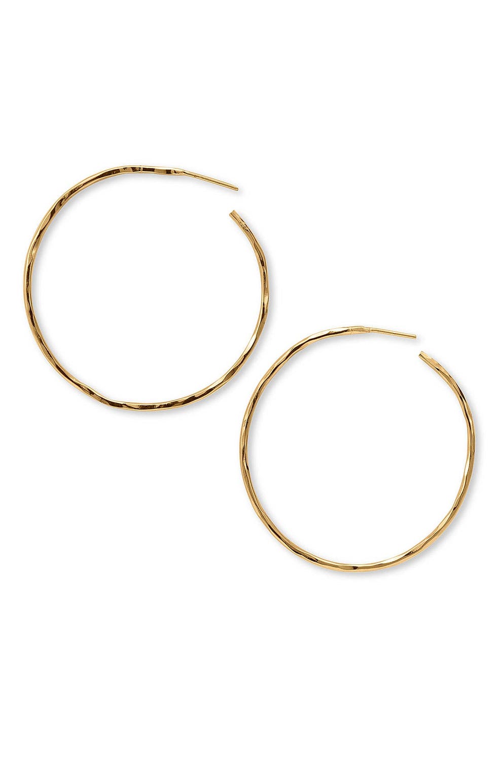 Hammered Large Hoop Earrings