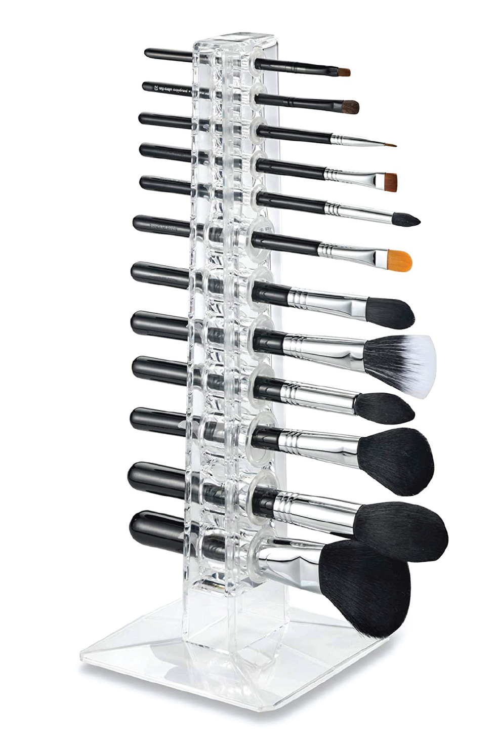 Sorbus X-Large Clear Makeup Organizer Case 4-Piece Set with 9
