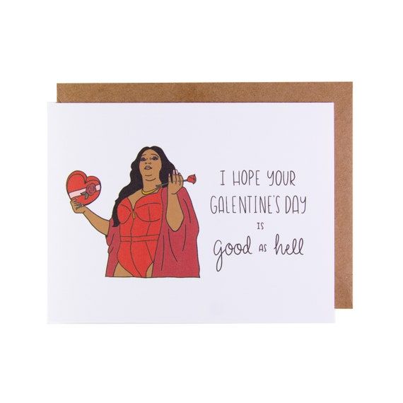 Lizzo Galentine's Day Card | Etsy