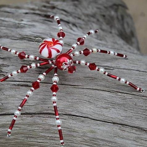 Peppermint Christmas Spider